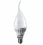 Лампа светодиодная LED 6вт E14 теплый матовая свеча на ветру (71620 OLL-FC37) (20076) ОНЛАЙТ