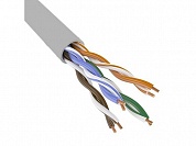 Витая пара ITK кабель связи ШПД U/UTP (неэкранированный) кат. 5е 4 пары 24 AWG ПВХ (305м) сер