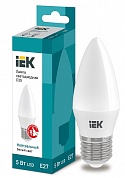 Лампа светодиодная LED 5вт E27 белый матовая свеча ECO (LLE-C35-5-230-40-E27) (LLE-C35-5-230-40-E27) IEK