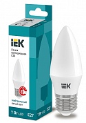 Лампа светодиодная LED 7вт Е27 белый матовая свеча ECO (LLE-C35-7-230-40-E27) (LLE-C35-7-230-40-E27) IEK