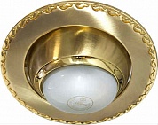 Светильник НВО-60w R50 E14 поворотный матовое золото/золото (125 м.зол/зол.) (17620) FERON