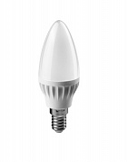 Лампа светодиодная LED 6вт Е14 дневной матовая свеча (61127 OLL-C37) (20169) ОНЛАЙТ
