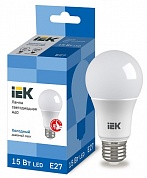 Лампа светодиодная LED 15вт Е27 дневной ECO (LLE-A60-15-230-65-E27) (LLE-A60-15-230-65-E27) IEK