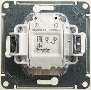 Выключатель одноклавишный, с подсветкой, схема 1а перламутр в рамку (GSL000613) Шнейдер Электрик