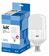 Лампа светодиодная LED 50вт Е40 дневной (LLE-HP-50-230-65-E40) (LLE-HP-50-230-65-E40) IEK