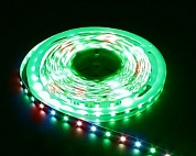 Лента светодиодная LEDх30/м 5м 7.2w/m 12в красный/зеленый/синий (LS606 RGB) (27678) FERON