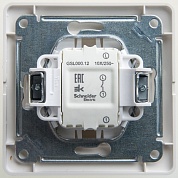 Выключатель одноклавишный, схема 1 перламутр в сборе (GSL000612) Шнейдер Электрик