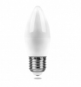 Лампа светодиодная LED 7вт E27 белый матовая свеча (SBC3707) (55033) SAFFIT
