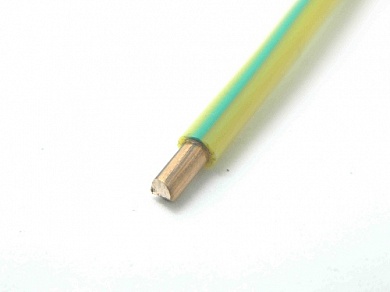 Провод силовой ПуВнг(А)-LS 1х6 желто-зеленый  ок (760106050) Алюр