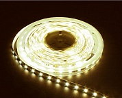 Лента светодиодная LEDх30/м 5м 7.2w/m 12в тепло-белый/на белом основании (LS606 теп-бел.) (27643) FERON