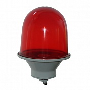 Светильник ЗОМ с красным стеклом и алюминиевым основанием IP53 ГСТЗ
