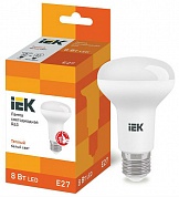 Лампа светодиодная LED рефлекторная 8вт E27 R63 тепло-белый ECO (LLE-R63-8-230-30-E27) (LLE-R63-8-230-30-E27) IEK